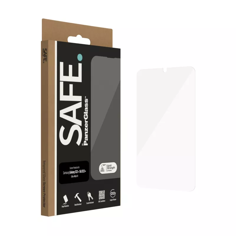 Ekraanikaitse PanzerGlass SAFE. by ® Samsung Galaxy S22 Plus S23 Plus Ultra-Wide Fit kriimustuskindel löögikindel