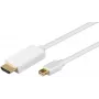 Microconnect MDPHDMI3 videokaabli adapter 3 m Mini DisplayPort HDMI Valge