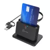 j5create JUR261 USB™ nutikaardi / CAC lugeja alus, USB Type-A/USB USB-C, must, 95 g