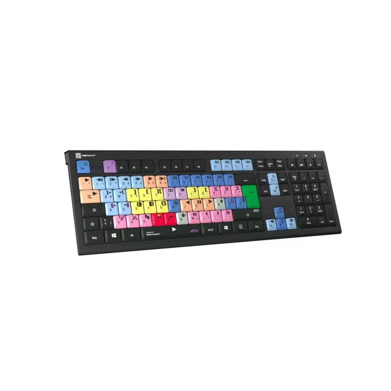 Logickeyboard Avid Media Composer ASTRA 2 taustvalgustusega klaviatuur sülearvutile Saksa (LKB-MCOM4-A2PC-DE)