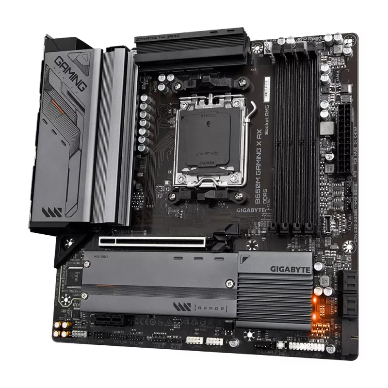 Emaplaat GIGABYTE B650M GAMING X AX — AMD B650, Socket AM5, Micro ATX, DDR5, 4 DIMM, 2x M.2, Wi‑Fi 6E, 2.5GbE