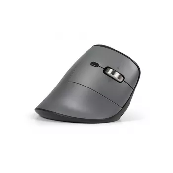 BakkerElkhuizen FastForward Pro hiir, paremakäeline, vertikaalne disain, optiline, RF juhtmevaba + Bluetooth + USB USB-C, 5000 DPI, must, hall