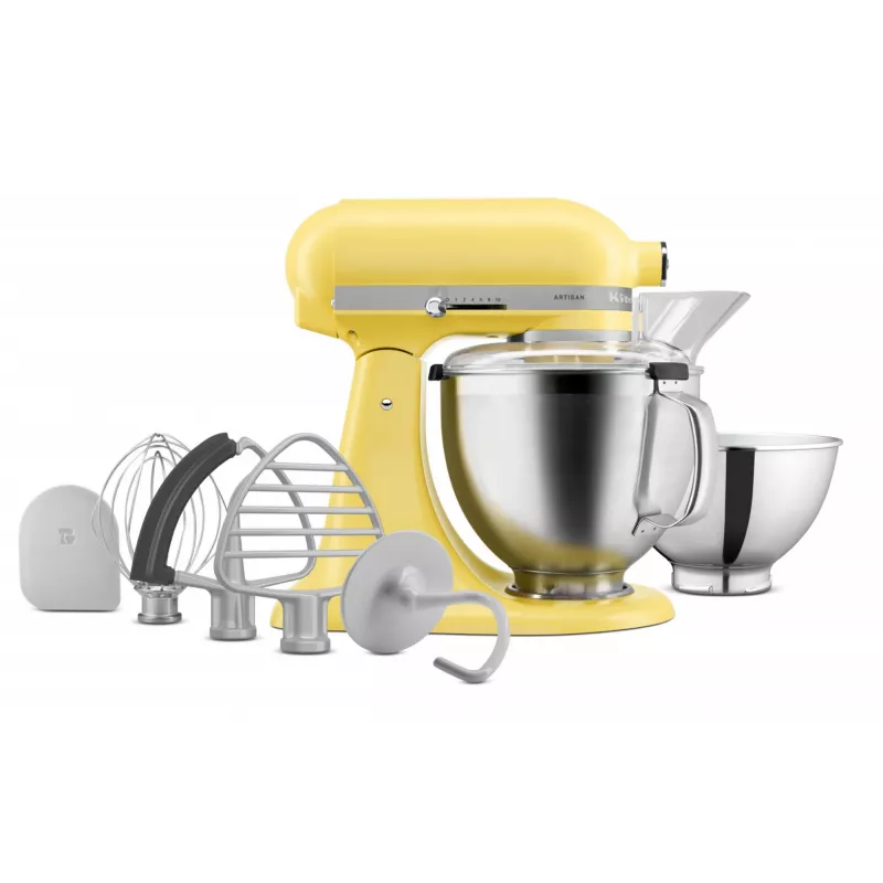 KitchenAid 5KSM195PSEBT mikser Köögimikser 300 W Roostevaba teras, Kollane