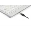 BakkerElkhuizen UltraBoard 950 V2 Wireless DE Qwertz, Tenkeyless (80 - 87%), Juhtmega ja juhtmeta, USB + Bluetooth, Käärkärlüliti, QWERTZ, Tumehall, Helehall