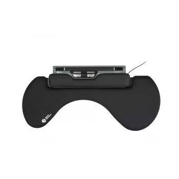 BakkerElkhuizen ErgoSlider+ Alatoe Asümmeetriline, Must, Tumehall, Kollane, Puitlaastplaat, Plastik, Polüuretaan (PU), Teras, Klambrikinnitus, Taiwan, 310 mm, 665 mm