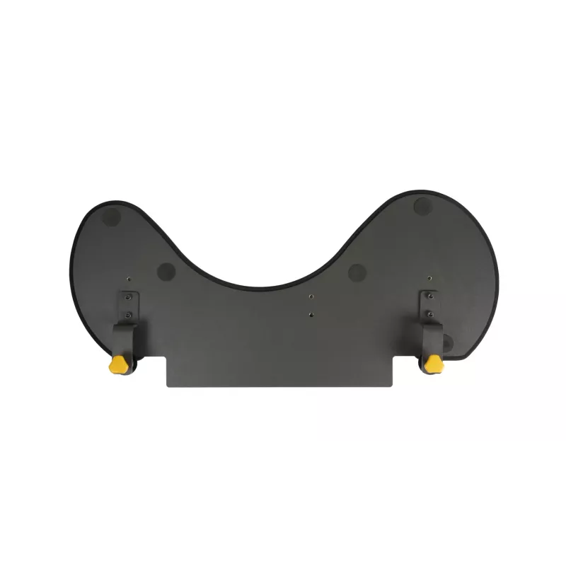 BakkerElkhuizen ErgoSlider+ Alatoe Asümmeetriline, Must, Tumehall, Kollane, Puitlaastplaat, Plastik, Polüuretaan (PU), Teras, Klambrikinnitus, Taiwan, 310 mm, 665 mm