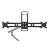 BakkerElkhuizen BE Universal Crossbar, 8 kg, 43.2 cm (17 tolli), 88.9 cm (35 tolli), 100 x 100 mm, kõrguse reguleerimine, must
