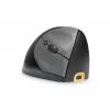 BakkerElkhuizen Handshake hiir Right, paremakäeline, vertikaalne disain, optiline, RF Wireless + Bluetooth + USB USB-C, 6400 DPI, must, hall
