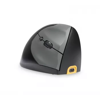 BakkerElkhuizen Handshake hiir Right, paremakäeline, vertikaalne disain, optiline, RF Wireless + Bluetooth + USB USB-C, 6400 DPI, must, hall