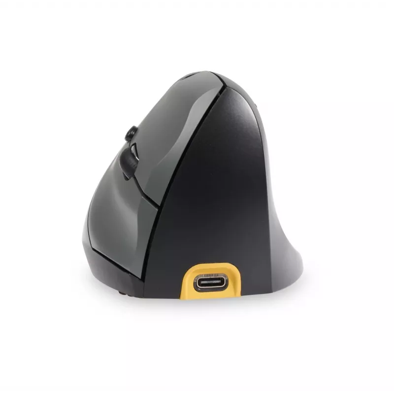 BakkerElkhuizen Handshake hiir Right, paremakäeline, vertikaalne disain, optiline, RF Wireless + Bluetooth + USB USB-C, 6400 DPI, must, hall