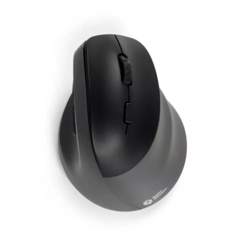 BakkerElkhuizen PRF Pro hiir Parem, Paremakäeline, Vertikaalne disain, Optiline, RF Juhtmevaba + Bluetooth + USB USB-C, 2400 DPI, Must, Hall