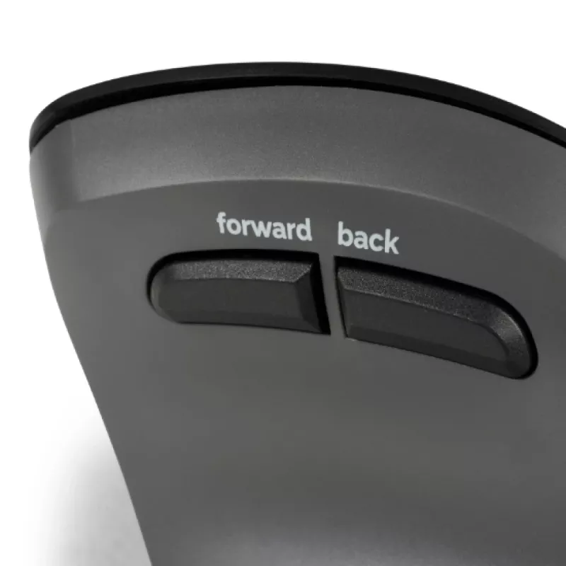 BakkerElkhuizen PRF Pro hiir Vasak, Vasakukäeline, Vertikaalne disain, Optiline, RF juhtmevaba + Bluetooth + USB USB-C, 2400 DPI, Must, Hall