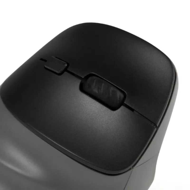 BakkerElkhuizen PRF Pro hiir Vasak, Vasakukäeline, Vertikaalne disain, Optiline, RF juhtmevaba + Bluetooth + USB USB-C, 2400 DPI, Must, Hall