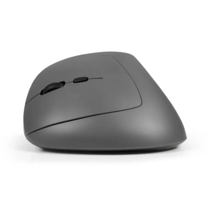 BakkerElkhuizen MidWay hiir vasakukäeline, vasakukäeline, vertikaalne disain, optiline, RF juhtmevaba + Bluetooth + USB USB-C, 2400 DPI, hall, must