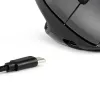 BakkerElkhuizen MidWay hiir vasakukäeline, vasakukäeline, vertikaalne disain, optiline, RF juhtmevaba + Bluetooth + USB USB-C, 2400 DPI, hall, must