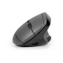 BakkerElkhuizen MidWay hiir Right, paremakäeline, vertikaalne disain, optiline, RF-juhtmevaba + Bluetooth + USB USB-C, 2400 DPI, hall, must