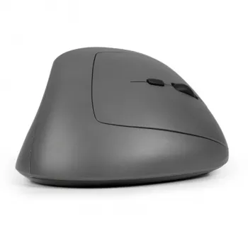 BakkerElkhuizen MidWay hiir Right, paremakäeline, vertikaalne disain, optiline, RF-juhtmevaba + Bluetooth + USB USB-C, 2400 DPI, hall, must