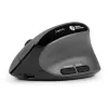 BakkerElkhuizen MidWay hiir Right, paremakäeline, vertikaalne disain, optiline, RF-juhtmevaba + Bluetooth + USB USB-C, 2400 DPI, hall, must