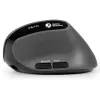 BakkerElkhuizen MidWay hiir Right, paremakäeline, vertikaalne disain, optiline, RF-juhtmevaba + Bluetooth + USB USB-C, 2400 DPI, hall, must