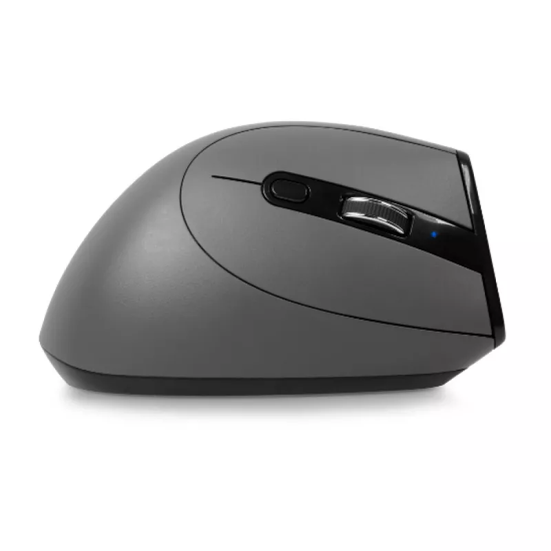 BakkerElkhuizen Grip Pro hiir, Paremakäeline, Vertikaalne disain, Optiline, RF-juhtmevaba, 2400 DPI, Hall, Must, Kollane