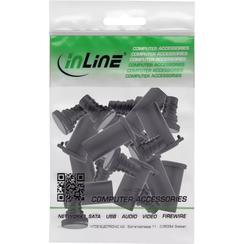 InLine 94030 juhtmepistik Must
