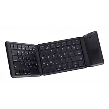 InLine 55379B klaviatuur Universaalne Bluetooth QWERTZ Saksa Must
