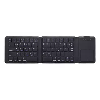 InLine 55379B klaviatuur Universaalne Bluetooth QWERTZ Saksa Must