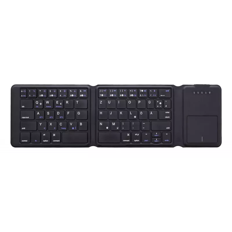 InLine 55379B klaviatuur Universaalne Bluetooth QWERTZ Saksa Must