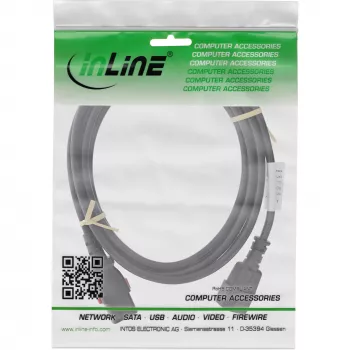 InLine 16933L toitekaabel Must 3 m IEC C13 IEC C14