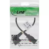 InLine 16954L toitekaabel Must 0,5 m IEC C13 CEE7/7