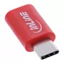 Kaabli soovahetaja InLine 31650 — USB-C USB-C-le, punane, 0,003 kg