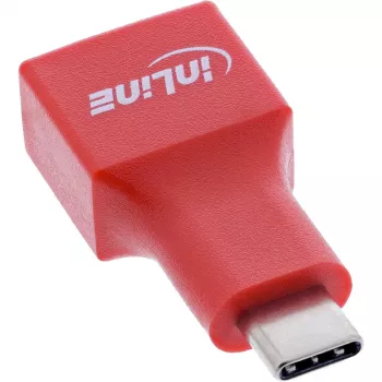 Kaabliüleminek InLine 31651 USB-C USB-A-le, USB 2.0, punane