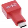 Kaabliüleminek InLine 31651 USB-C USB-A-le, USB 2.0, punane
