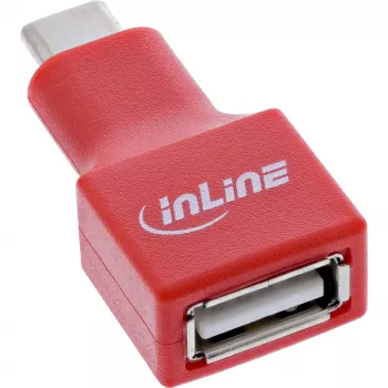 Kaabliüleminek InLine 31651 USB-C USB-A-le, USB 2.0, punane