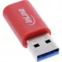 InLine 31652 soomuundur USB-A USB-C punane