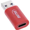 InLine 31652 soomuundur USB-A USB-C punane