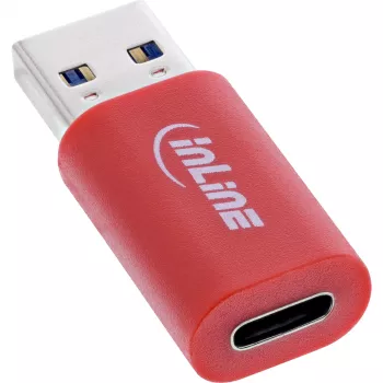 InLine 31652 soomuundur USB-A USB-C punane