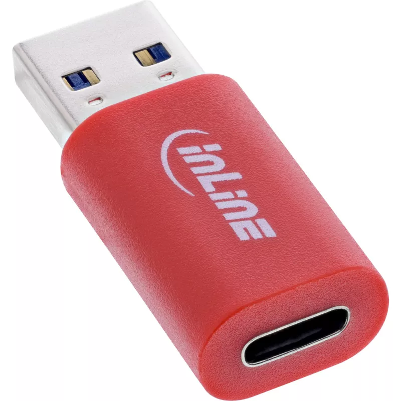 InLine 31652 soomuundur USB-A USB-C punane