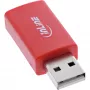 Soolisendikaabel InLine 31653 USB-A–USB-A, USB 2.0, punane