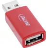 Soolisendikaabel InLine 31653 USB-A–USB-A, USB 2.0, punane