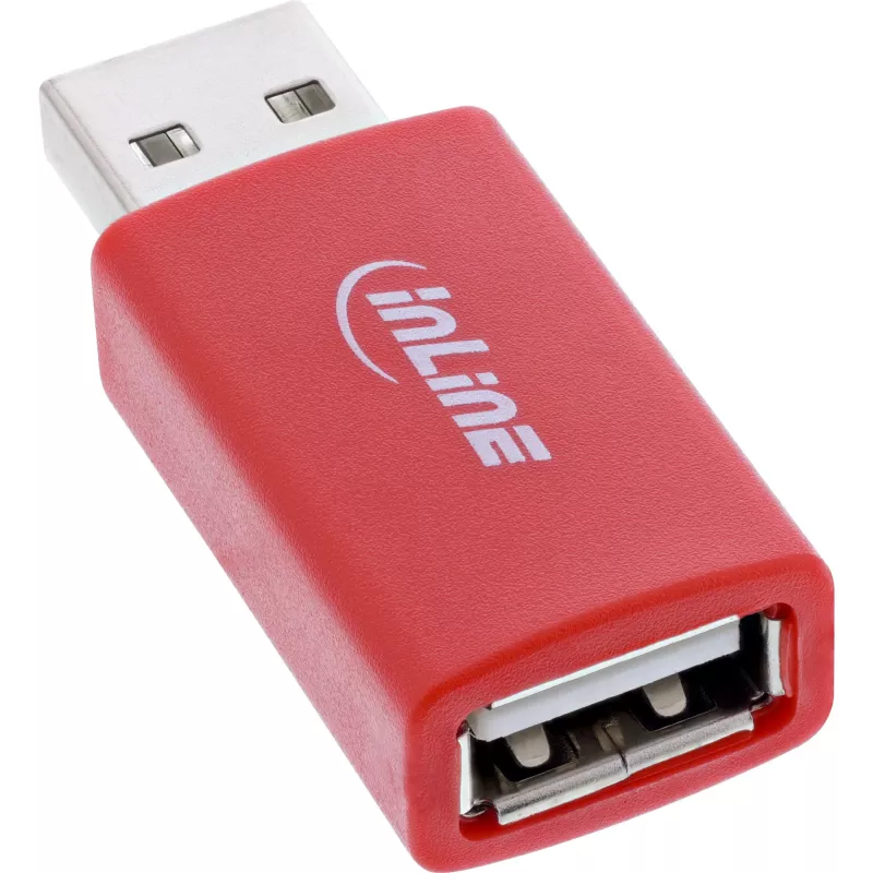 Soolisendikaabel InLine 31653 USB-A–USB-A, USB 2.0, punane