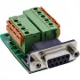 InLine 92501A juhtmepistik Klemmplokk / D-Sub 9 Must, Roheline