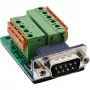 InLine 92501B juhtmepistik Klemmliist / D-Sub 9 Must, Roheline