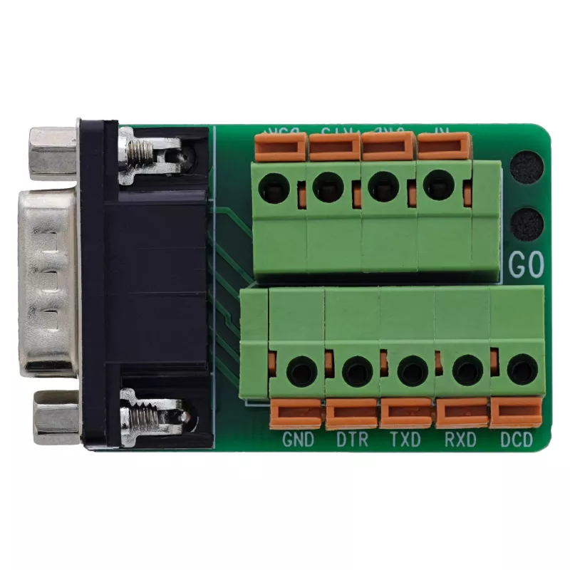 InLine 92501B juhtmepistik Klemmliist / D-Sub 9 Must, Roheline