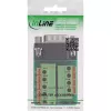 InLine 92501B juhtmepistik Klemmliist / D-Sub 9 Must, Roheline