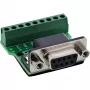 InLine 92501C juhtmepistik Klemmiplokk / D-Sub 9 Must, Roheline