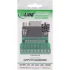InLine 92501C juhtmepistik Klemmiplokk / D-Sub 9 Must, Roheline