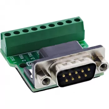 InLine 92501D juhtmepistik Klemmiplokk / D-Sub 9 Must, Roheline