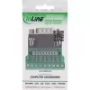 InLine 92501D juhtmepistik Klemmiplokk / D-Sub 9 Must, Roheline