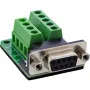 InLine 92501E juhtmeühendus Klemmiplokk / D-Sub 9 Must, Roheline